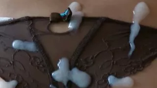 Bathed in milk all over my body, full cumshots from my husband's friends