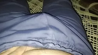 Indian boy cum with little cute dig
