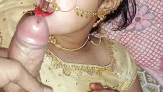 Beautiful married bhabhi night sex and Blowjob Hindi video