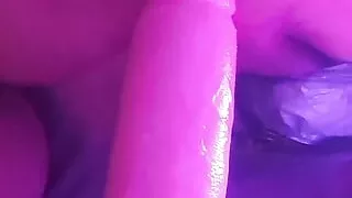 Anal gaping with big dildos