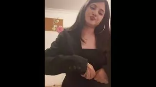 virgin getting undressed after a long day + massaging my tits ????