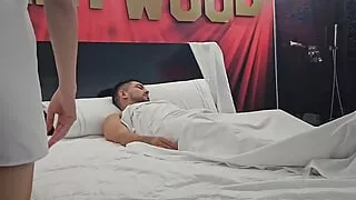 My horny wife wakes me up to give her oral sex and fail hard