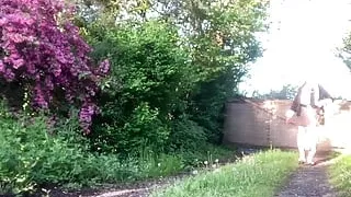 Dressed with a leopard mini skirt outdoors for a night out