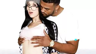 Super Hot Nerdy Brunette Loves A Good Doggystyle