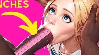 Big Black Dick Deepthroated 18yo Student in Public Toilet (3dhentai4k)