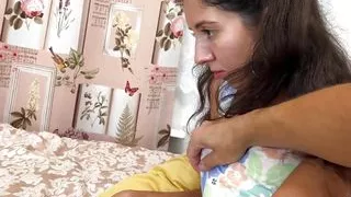 Fucking in All Holes with a Girl While She Plays on the Computer - Anal Creampie