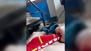 Niko Jerks His Big Rock-Hard Cock