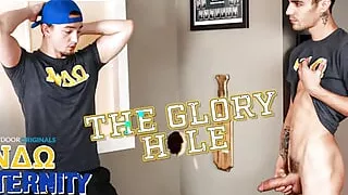 Mischievous Fratboy Test Out Gloryhole wt Sexy Twink