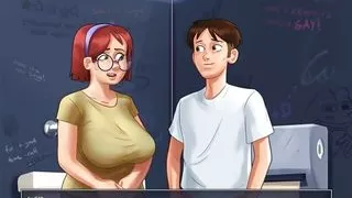 Summertime Saga Part 7 SCHOOL BATHROOM ENCOUNTER By MissKitty2K