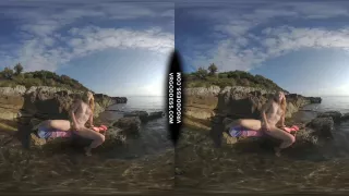 Redhead Lea Skinny Dipping And Showing Her Nude Body In Public On Vacation Risky Exhibitionist