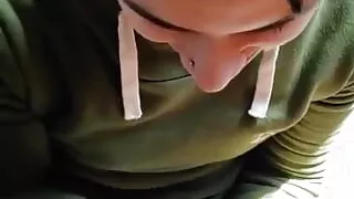 Quickie! Handjob, Cum in Mouth & Swallow!