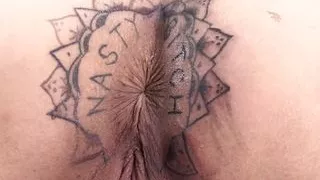 Kitty Jaguar gets a tattoo on her asshole