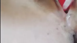 Hard orgasm pussy fuck with lip balm