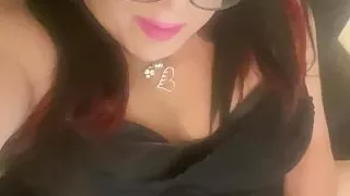 CD Krissy Sweets ???? in her pink babydoll lingerie heels talking dirty and needthick cock deep inside her tight ass