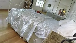 Dava Foxx plays with herself in a self-shot solo