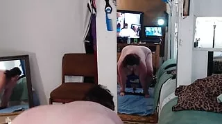 V 708 Sexy African Stud Gets to Watch Me Oil My Body Before I Ride His Cock