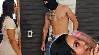 Big Ass Latina Fucks Strange Man With Big Cock