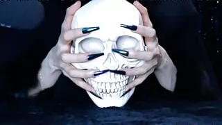 ASMR Skull Tapping With Long Nails I Don't Speak - Gentle Light Sounds for Studying Relax Relax