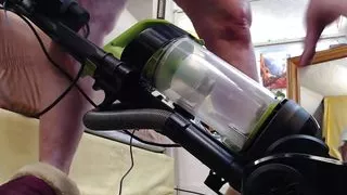 995 Vacuuming with Out Panties, Caught You Laying There Looking up My Skirt so I Tried to Suck You U