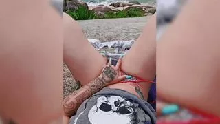 Hot Girl Playing a Dildo Fucking in Public - SEXDOLL 520