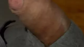 Dick coming out of jogger pants