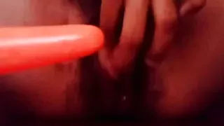 Desi Indian Beautiful Bhabhi masturbating's with carrot