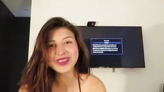 18 Year old Colombiana take Creampie from Black Gringo in Medellin