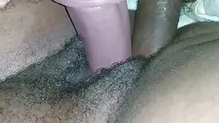 Amateur hardcore sex Putting two huge cocks in stepmom's fat pussy