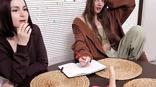 Guess the Number Strip game with two best friends