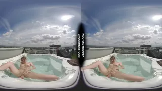 Teen Adreana Jilling In Jacuzzi With Suction Cup Dildo Orgasming Vibratin Her Clit On Water Jets