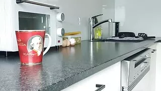 Perving at me while making coffee (requested)