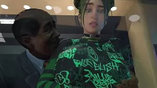 Billie Eilish addicted to hard sex, eating a big cock! (HUGE COCK in her Wet and Creamy PUSSY)