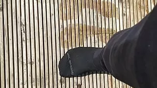 Pissy pants and feet in the morning