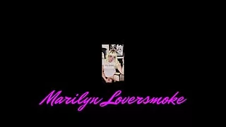 Hot Sexy Trans Marilyn Smoking Fucks Herself With Huge Dildo