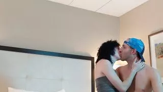 Kissing Beautiful Woman