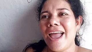 My wife sucking in the kitchen