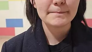 Cute babe sucks me off before fucking