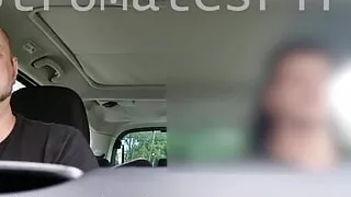 Aussie Taxi Rideshare Driver blows Str8 DILF Lifeguard