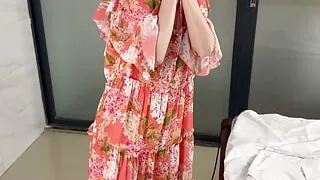 Sexbaoabo was finishing up her clothes in time for class, making her eat cock and fucking her again