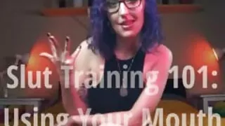 Slut Training 101: Using Your Mouth - Femdom Sissification POV Oral Blowjob Coerced Bi Instructions - Preview by Miss Faith Rae (Follow the link in my bio for the full clip!)