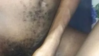 Tease black pussy