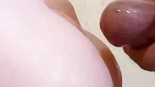 Handjob boy fucks his doll secretly and in the bathroom