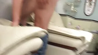 Busty babe gets pussy and ass screwed by her neighbor big dick