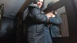 Milfycalla Face Fucking, Doggystyle and Cumming Over My Long Black Winter Jacket 183