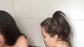 Stepsisters Are Alone and Record a Hot Video for Their Stepfather