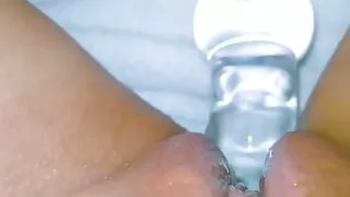 I use a Glass DILDO for my PUSSY first Time SQUIRTING