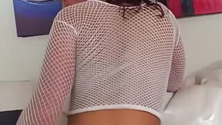 This Lovely Brunette Bimbo Enjoyed Getting Her Mouth Filled with a Huge Load of Cum.