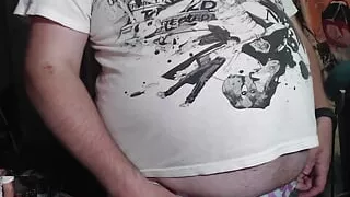 White Striped Bottom Belly Inflation