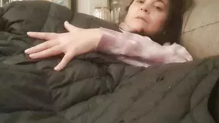 I was masturbating and he came to visit my hole with a dildo thoroughly enjoying it