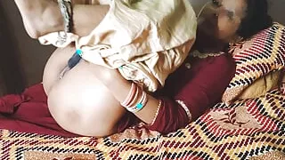 Desi maid left while sweeping